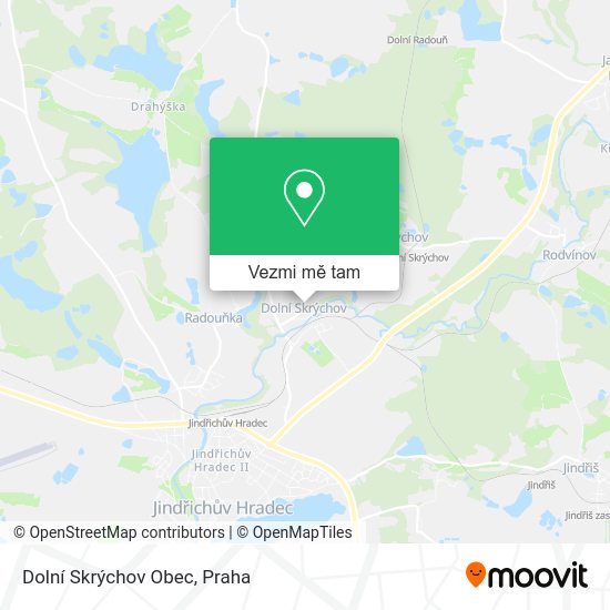 Dolní Skrýchov Obec mapa