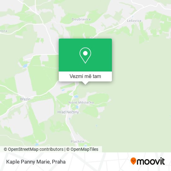 Kaple Panny Marie mapa