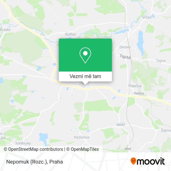 Nepomuk (Rozc.) mapa