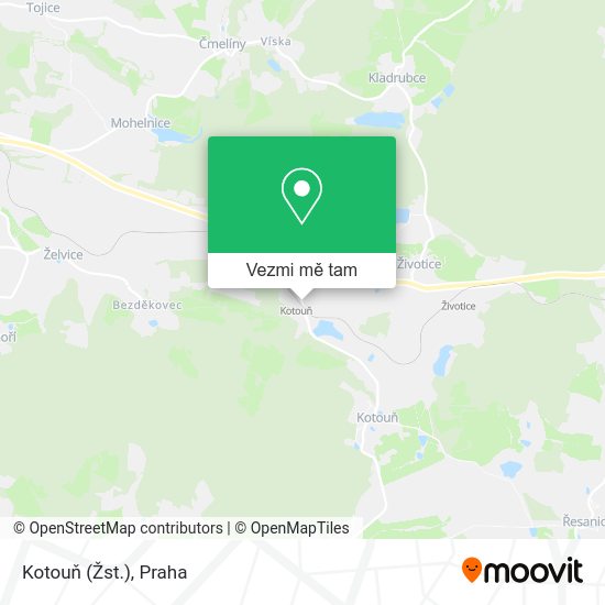 Kotouň (Žst.) mapa