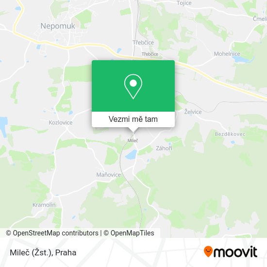 Mileč (Žst.) mapa