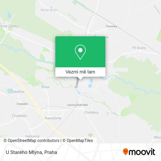 U Starého Mlýna mapa