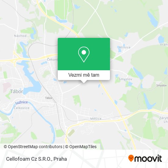 Cellofoam Cz S.R.O. mapa