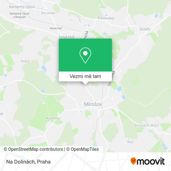 Na Dolinách mapa