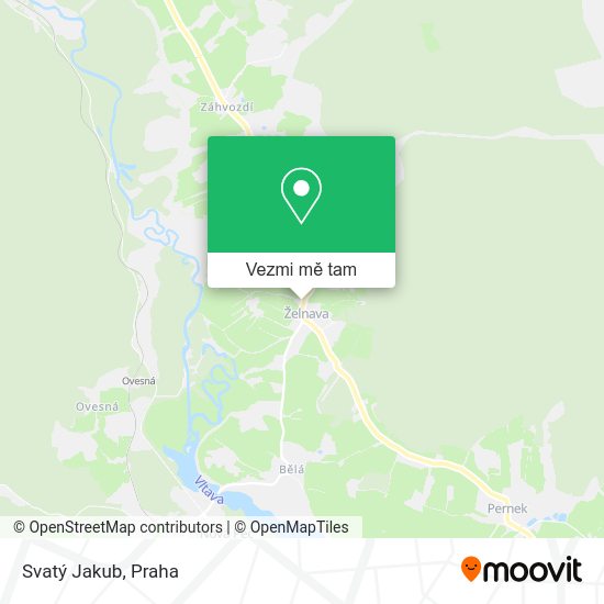 Svatý Jakub mapa