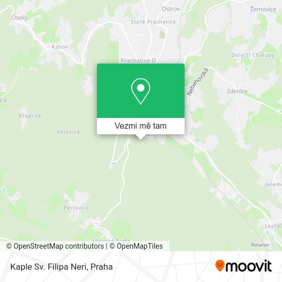 Kaple Sv. Filipa Neri mapa