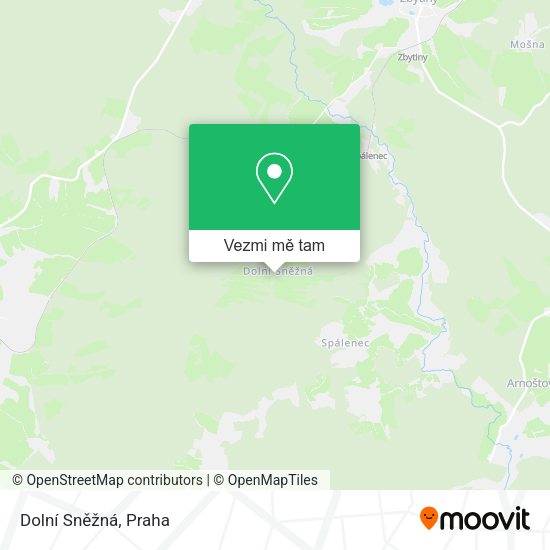 Dolní Sněžná mapa