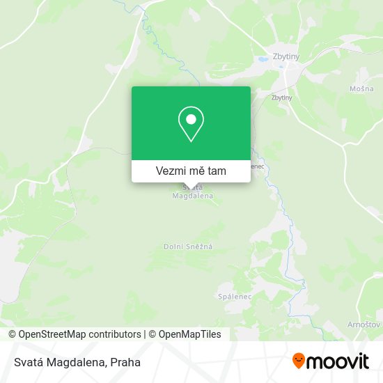 Svatá Magdalena mapa