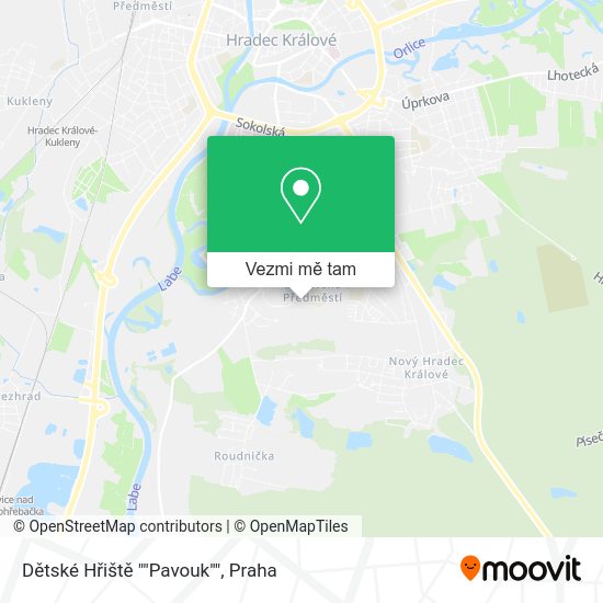 Dětské Hřiště ""Pavouk"" mapa
