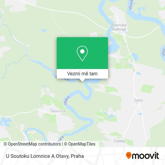 U Soutoku Lomnice A Otavy mapa
