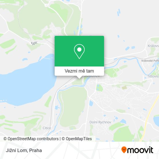 Jižní Lom mapa