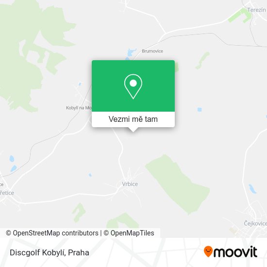 Discgolf Kobylí mapa