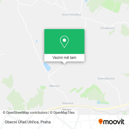 Obecní Úřad Uhřice mapa