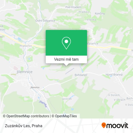 Zuzánkův Les mapa