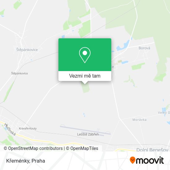 Křeménky mapa
