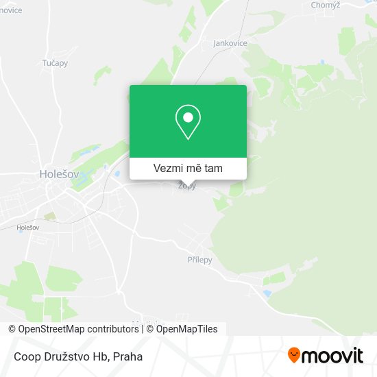 Coop Družstvo Hb mapa