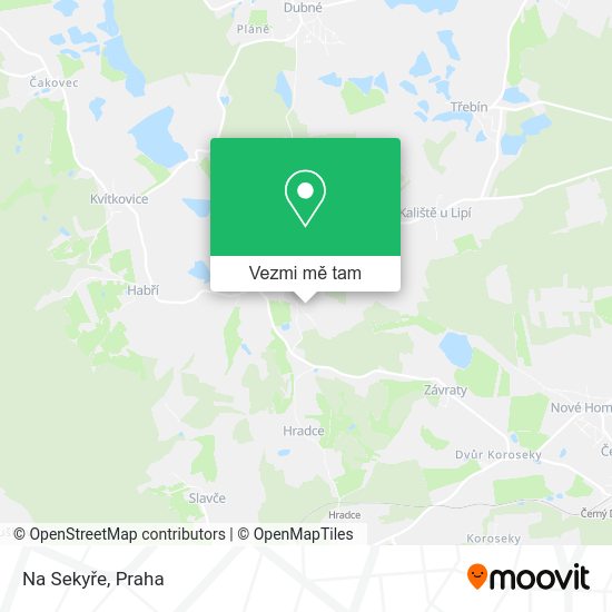 Na Sekyře mapa