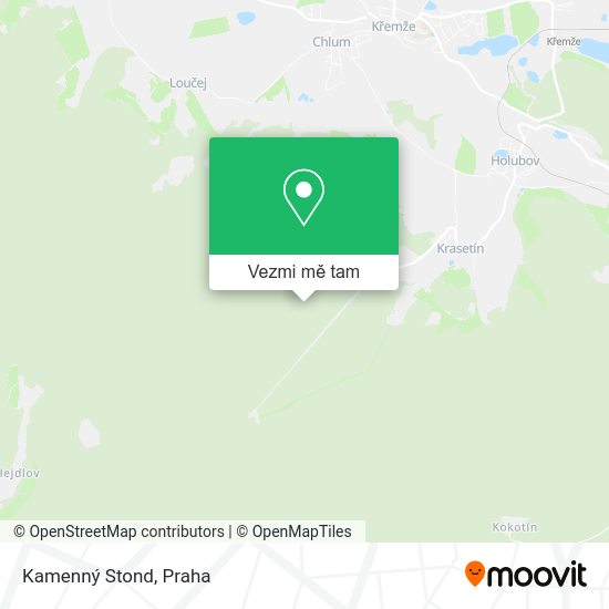 Kamenný Stond mapa