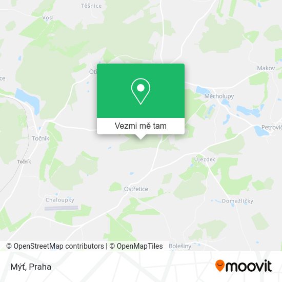 Mýť mapa