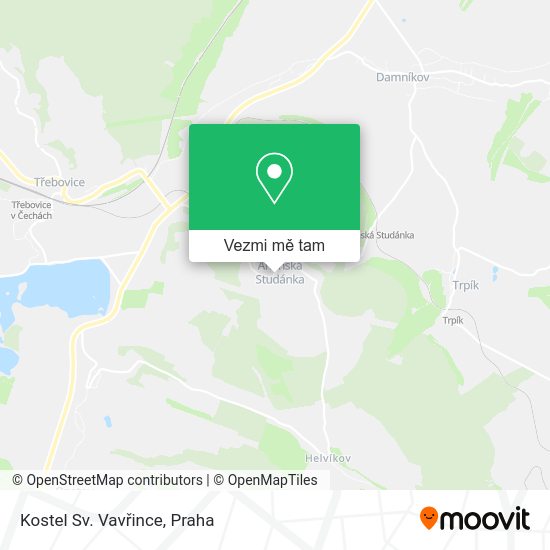 Kostel Sv. Vavřince mapa