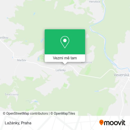 Lažánky mapa