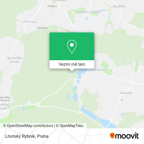 Lhotský Rybník mapa