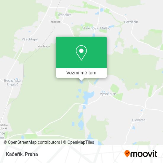 Kačeřík mapa