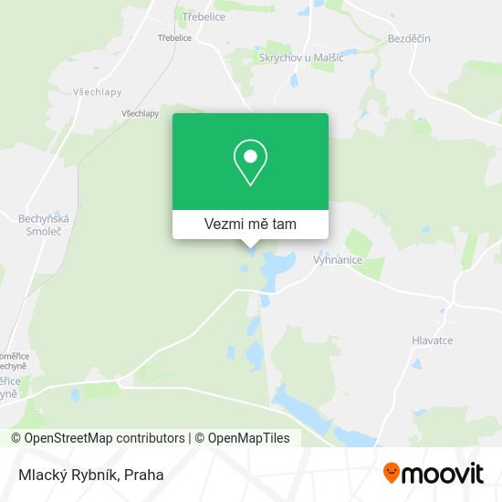 Mlacký Rybník mapa