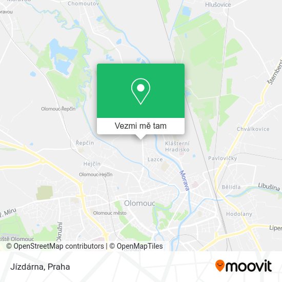 Jízdárna mapa