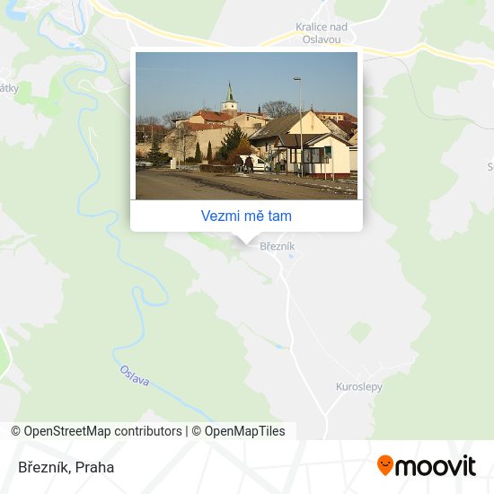 Březník mapa