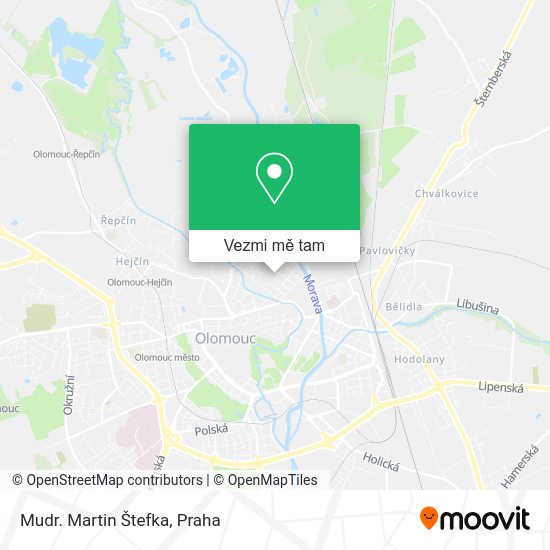 Mudr. Martin Štefka mapa