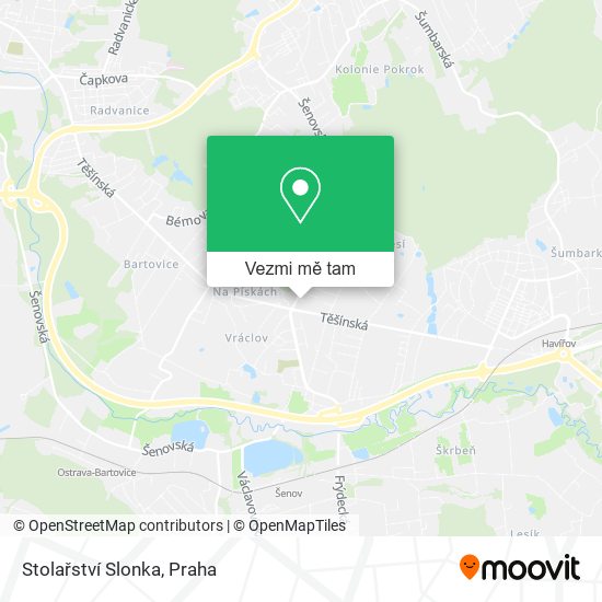 Stolařství Slonka mapa