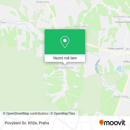Povýšení Sv. Kříže mapa