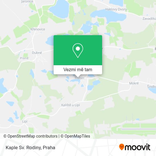 Kaple Sv. Rodiny mapa