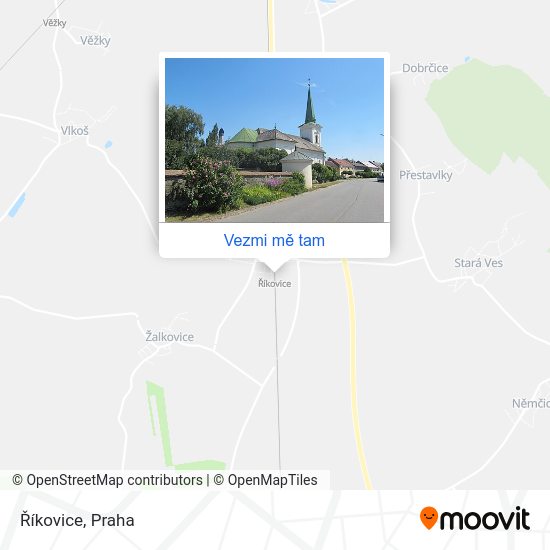 Říkovice mapa