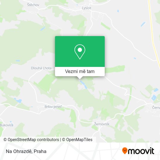 Na Ohrazdě mapa