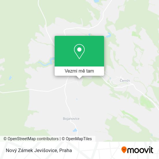 Nový Zámek Jevišovice mapa