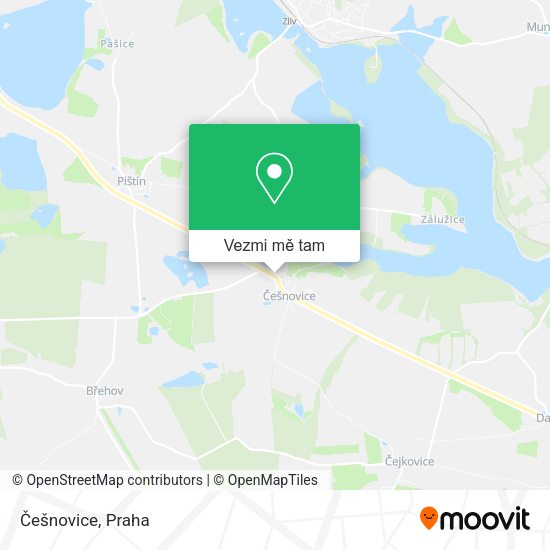 Češnovice mapa