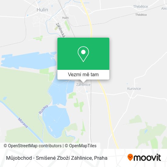 Můjobchod - Smíšené Zboží Záhlinice mapa