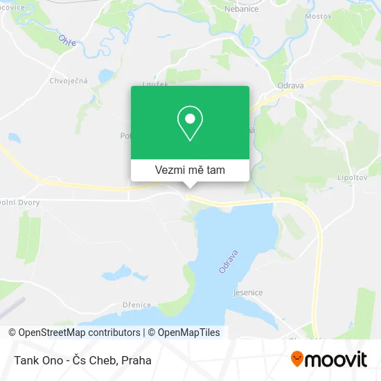 Tank Ono - Čs Cheb mapa
