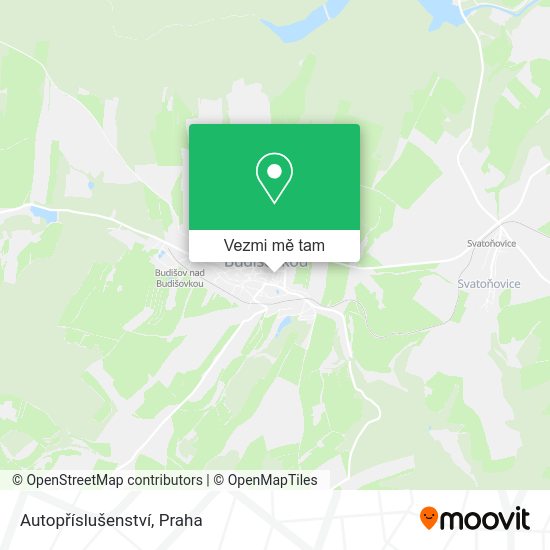 Autopříslušenství mapa