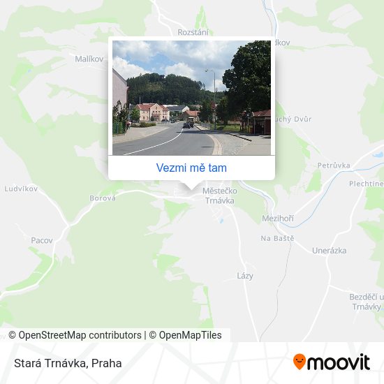 Stará Trnávka mapa