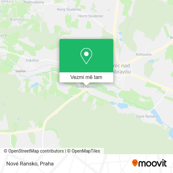 Nové Ransko mapa