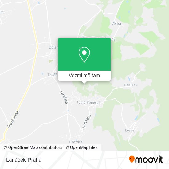 Lanáček mapa