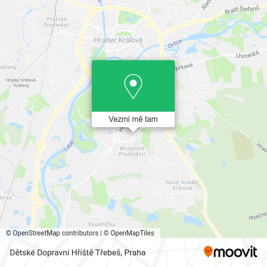 Dětské Dopravní Hřiště Třebeš mapa