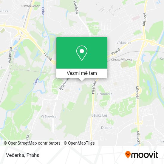 Večerka mapa
