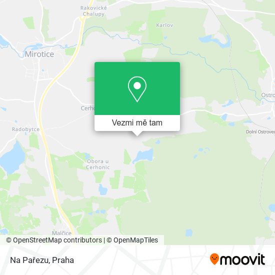 Na Pařezu mapa