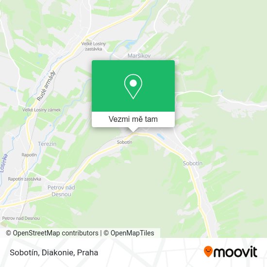 Sobotín, Diakonie mapa