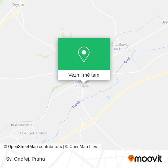 Sv. Ondřej mapa