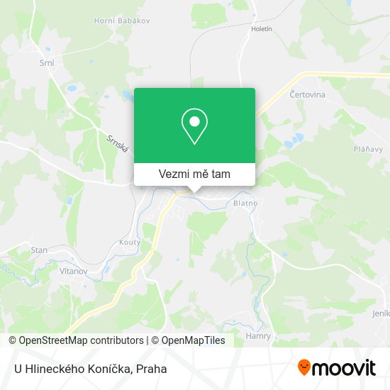 U Hlineckého Koníčka mapa